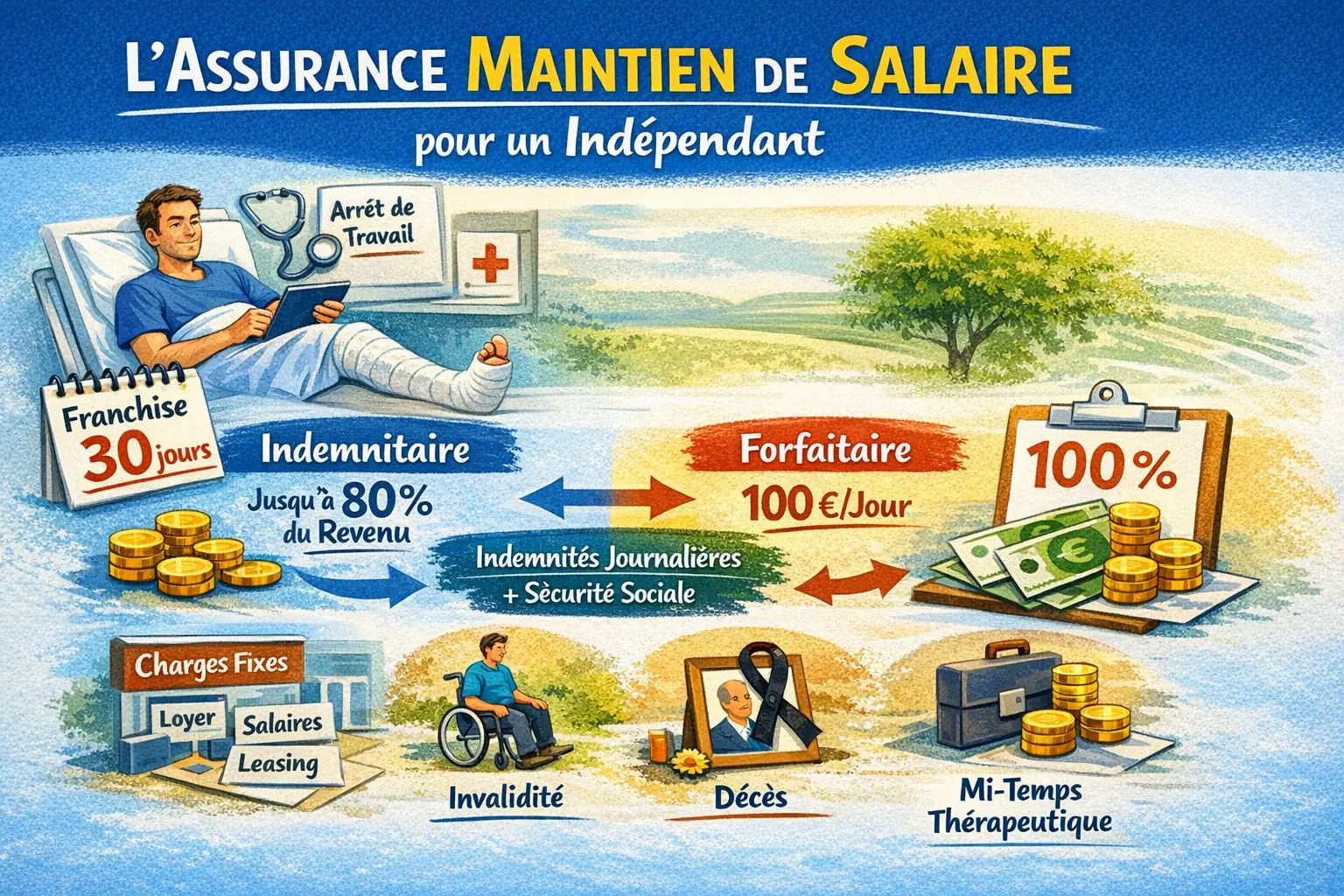 Fonctionnement de l'assurance maintien de salaire